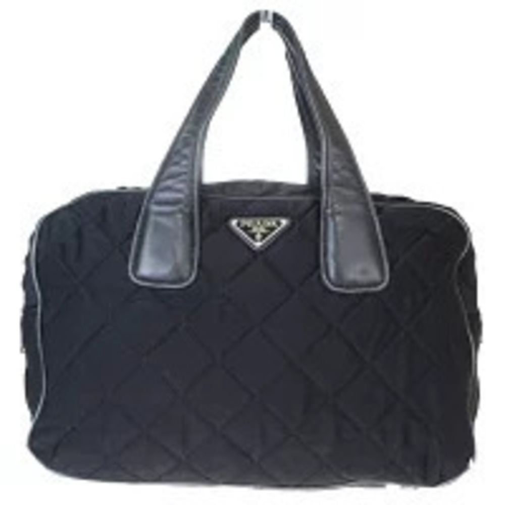 Prada quilted tessuto convertible duffle bag Black